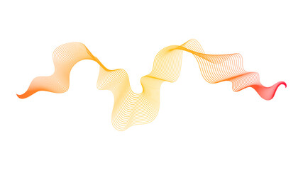 Abstract backdrop with wave gradient lines