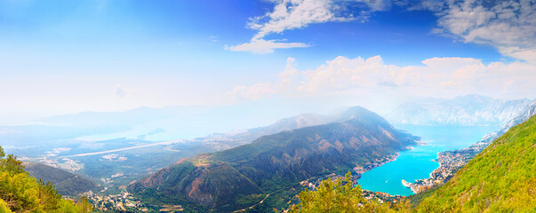 Bay of Kotor. Panorama. Montenegro 