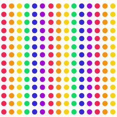 seamless pattern of color dots. each detail in separate layer.