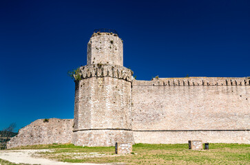 Fototapeta na wymiar Rocca Maggiore Fortress in Assisi, Italy