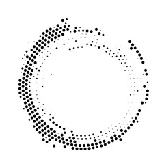 Halftone monochrome texture with dots. Circle, Zen. Minimalism, vector. Background for posters, websites, business cards, postcards, interior design.