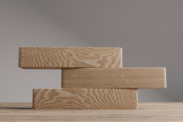 Wooden blocks balance concept. Wooden concept