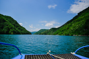 lake and mountains