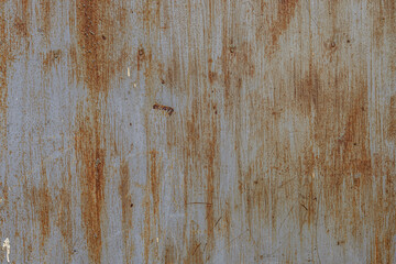 abstract background of an old rusty metal door texture