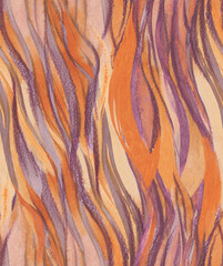 animal print with a seamless pattern of tiger skin drawn in watercolor and pencil for packaging and surface design as well as textiles