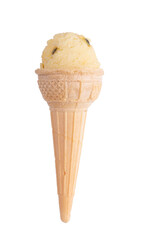 passion fruit ice cream cone