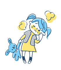 熱のある女の子