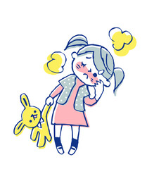 熱のある女の子