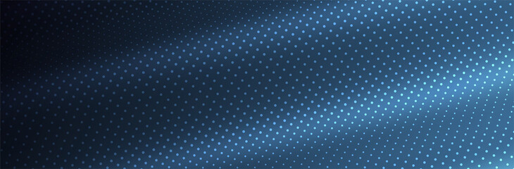 Abstract Dots. Blue 3d surface. Dot pattern background. Vector illustration