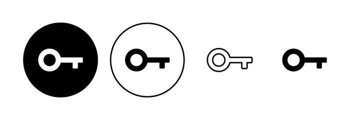 Key icon set. Key vector icon. Key symbol