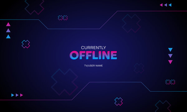 offline streaming banner background. suitable for gamer