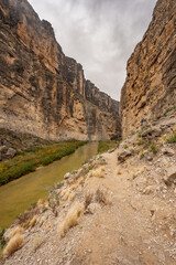 Rio Grande River heads into Santa Elena canyon