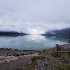 clouds over the lake