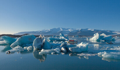 Jokulsarlon Glacier lagoon.