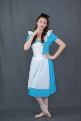 Ballet dancer represents Alice