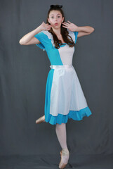 Ballet character Alice on-pointe