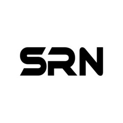 SRN letter logo design with white background in illustrator, vector logo modern alphabet font overlap style. calligraphy designs for logo, Poster, Invitation, etc.

