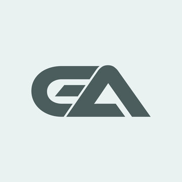 Ga  Letter Logo Design 