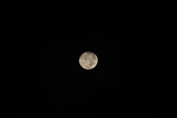 beautiful and serene view of the moon during the lunar eclipse.