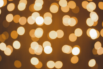 Abstract bokhe night light on street in the city