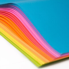 Rainbow origami papers