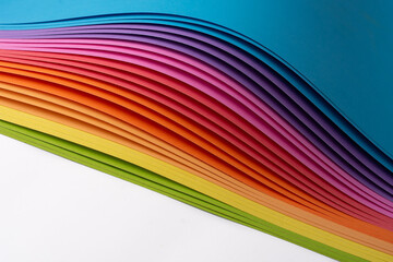 Rainbow origami papers