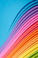 Rainbow origami papers