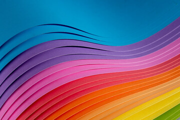 Naklejka premium Rainbow origami papers