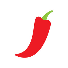 red chili food icon vector