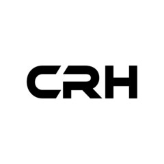 CRH letter logo design with white background in illustrator, vector logo modern alphabet font overlap style. calligraphy designs for logo, Poster, Invitation, etc.
