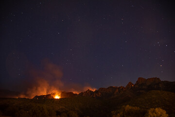 Bighorn Fire in the Santa Catalina Mountains
