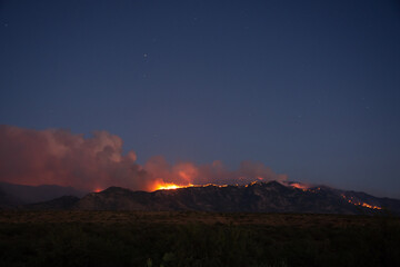 Bighorn Fire in the Santa Catalina Mountains
