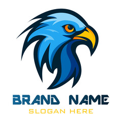 Obraz premium Eagle head vector illustration, can be used for mascot, logo, apparel and more. Bald eagle illustration on white background. vector illustration