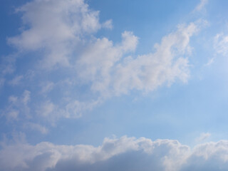 Obraz premium cloudy blue sky in sunny day.