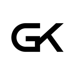 Illustration Vector Graphic of Modern GK Letter Logo. Perfect to use for Technology Company