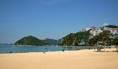 Fototapeta na wymiar Repulse Bay Beach most popular beach in Hong Kong.