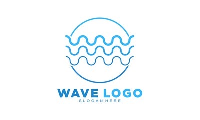 Water flow icon logo