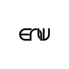 enw letter original monogram logo design