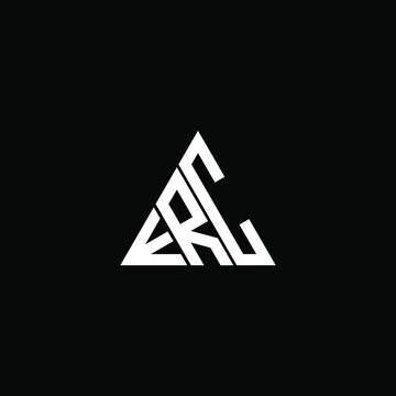 E R C letter logo abstract creative design. E R C unique design