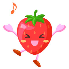 喜ぶいちごのキャラクター