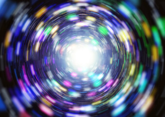 抽象的な星の光跡