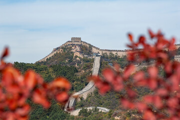 Badaling Great Wall of Beijing in autumn