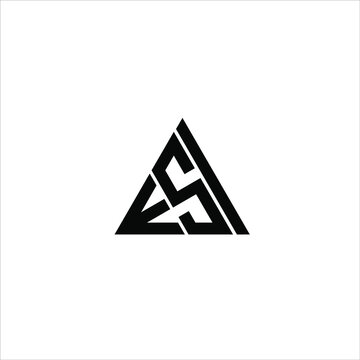 E S I letter logo abstract creative design. E S I unique design