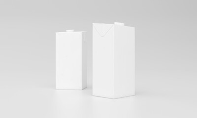Milk Pack Packaging Packet Design 3D Rendered
