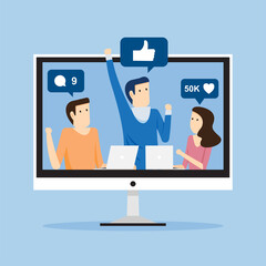 Teens rejoice with followers on social media