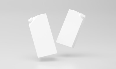 Milk Pack Packaging Packet Design 3D Rendered