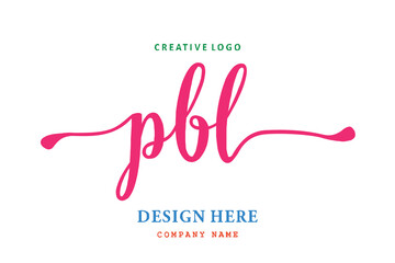 Obraz na płótnie Canvas PBL lettering logo is simple, easy to understand and authoritative