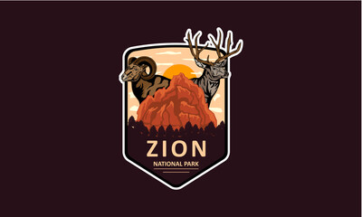 Zion National Park vector