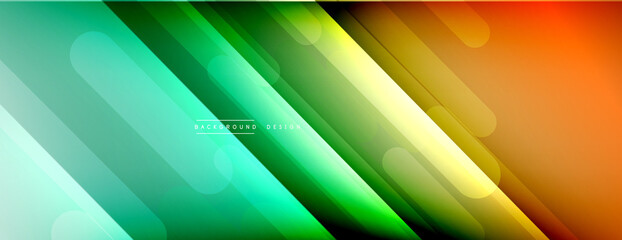 Dynamic lines abstract background. 3D shadow effects and fluid gradients. Modern overlapping forms