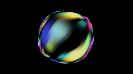 Gradient bubble abstract background